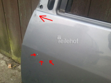 Tür vorne links in gris - EVT für Citroen Evasion bis 98