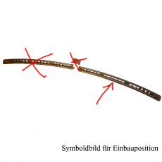 Lüftungsgitter BC1D60781 rechts braun für Mazda 323 BA 94-98