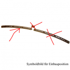 Lüftungsgitter BC1D60791 links braun für Mazda 323 BA 94-98