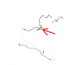 Kraftstoffleitung Vorlauf für Peugeot 206 8V