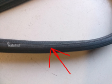 Gummidichtung 9626018380 für Tür vl für Peugeot 206 3-Türer