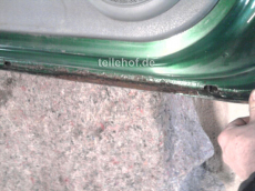 Tür vorne links grün NV926 für Renault Megane I