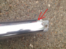 Zierleiste vorne mitte chrom 52711-97201 für Daihatsu Sirion M1 bis 2001