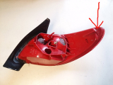 Heckleuchte 2531G hinten links für Peugeot 206 bis 04