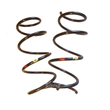 Set Fahrwerksfeder vorne 8200193020 rot gelb für Renault Clio II