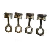 4 Zylinderkolben mit Pleuelst. für K4M 700 für Renault Megane I Ph2 1,6l 16V