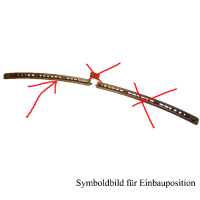 Lüftungsgitter BC1D60791 links braun für Mazda 323 BA 94-98