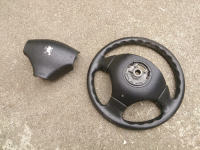 Lenkrad mit Airbag und Bezug 9644116477 für Peugeot 206
